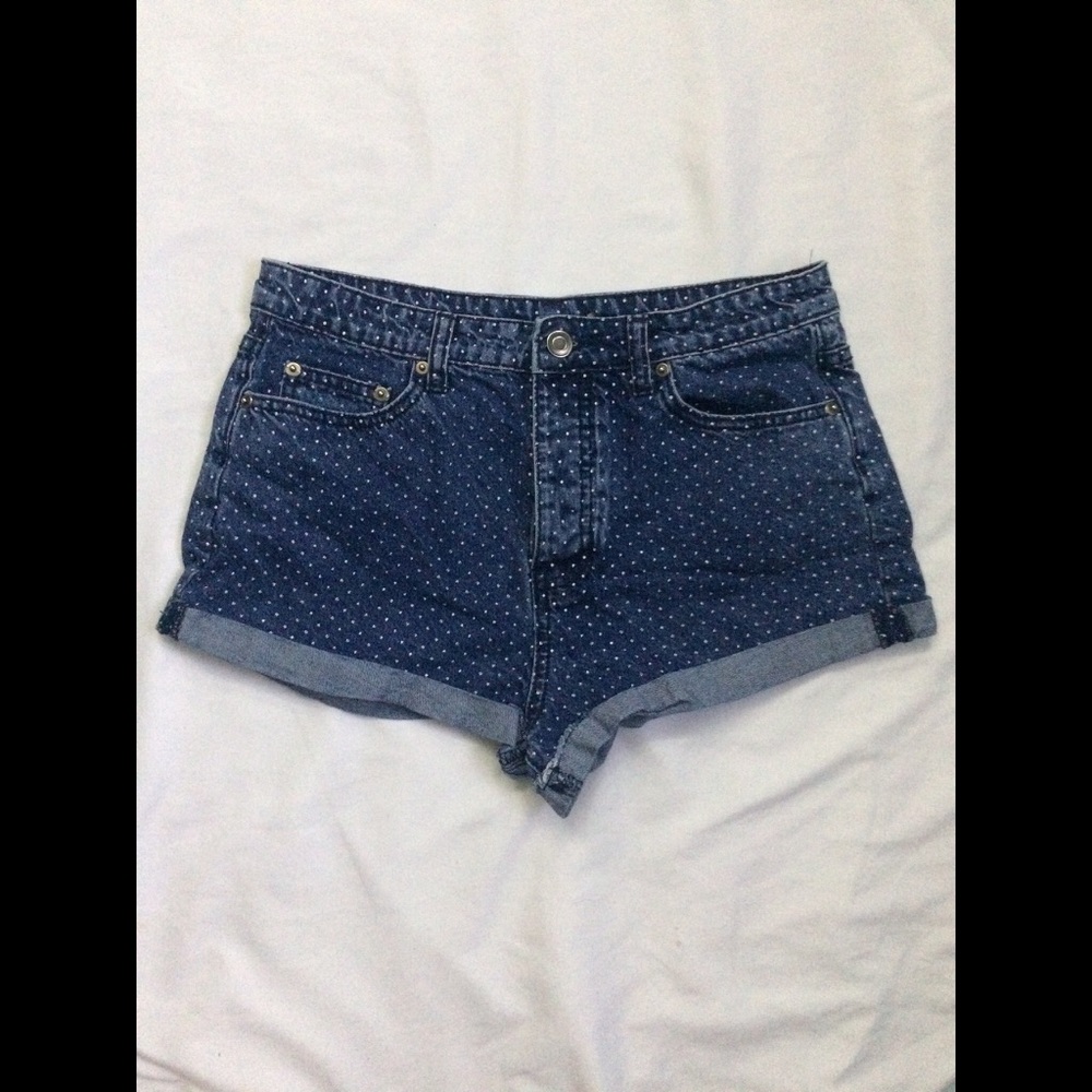 Forever21 Dotted Jean Shorts